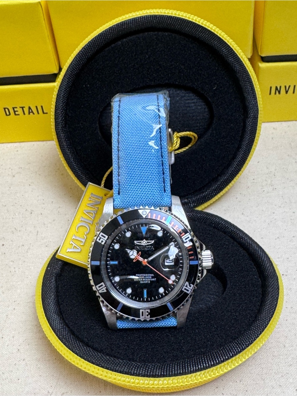 Invicta Pro Diver Exovian Quartz Watch 42mm (50532) w/ yellow carrying case NWT - Picture 5 of 6